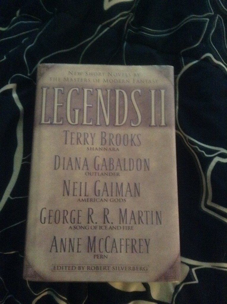 The collection of fantasy short stories I got from the library.