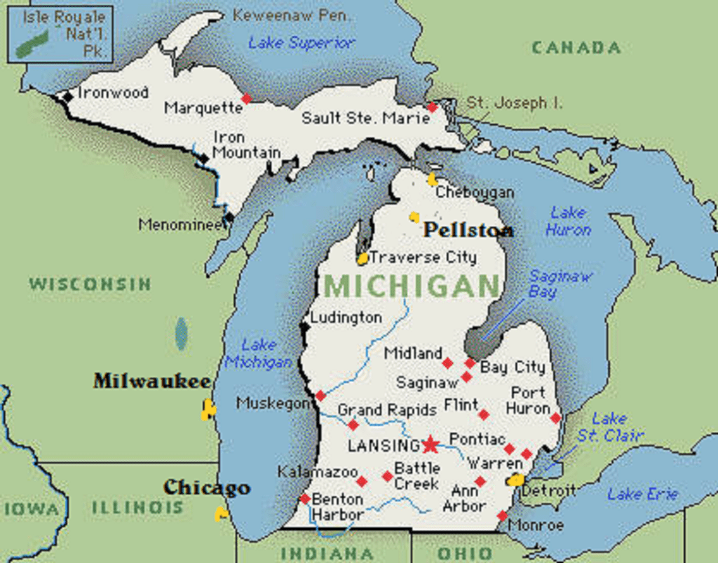 The important cities are colored yellow. I had to add a few of their names in too.