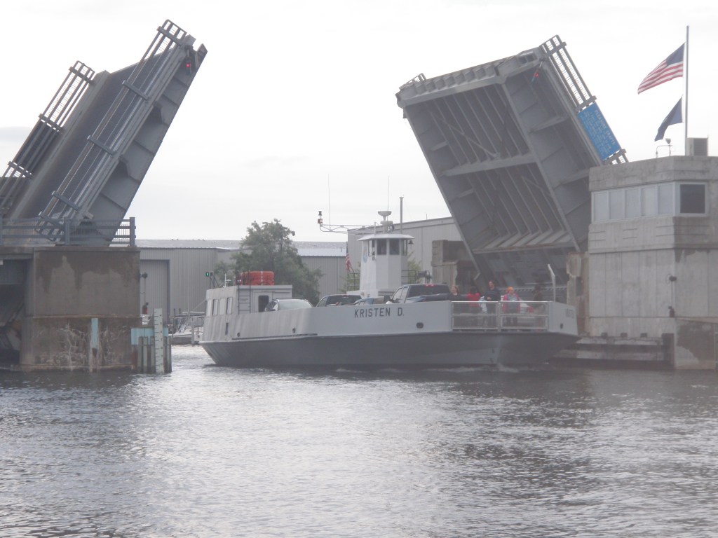 The Kristen D. as it arrives in the Cheboygan dock.