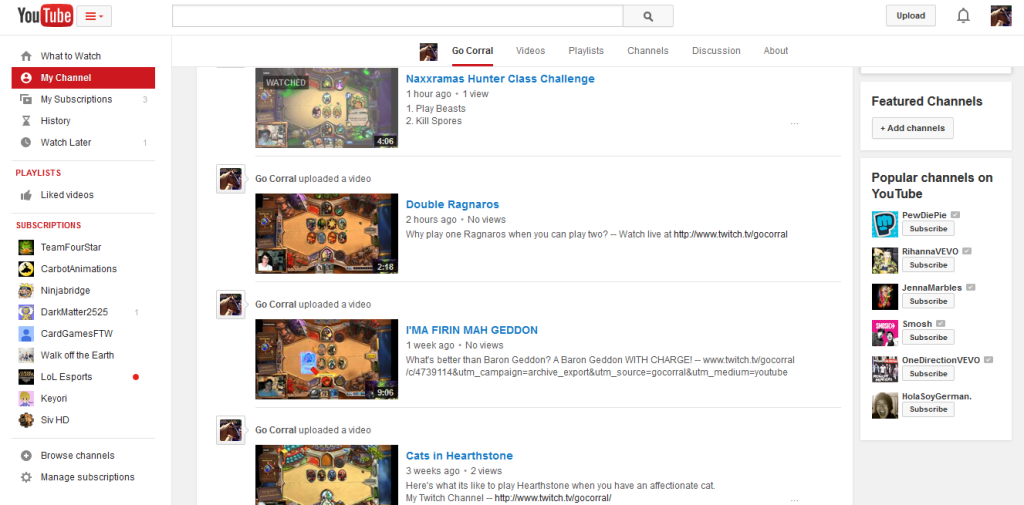 I have to add descriptions to half these videos... So much work!!! #sarcasm