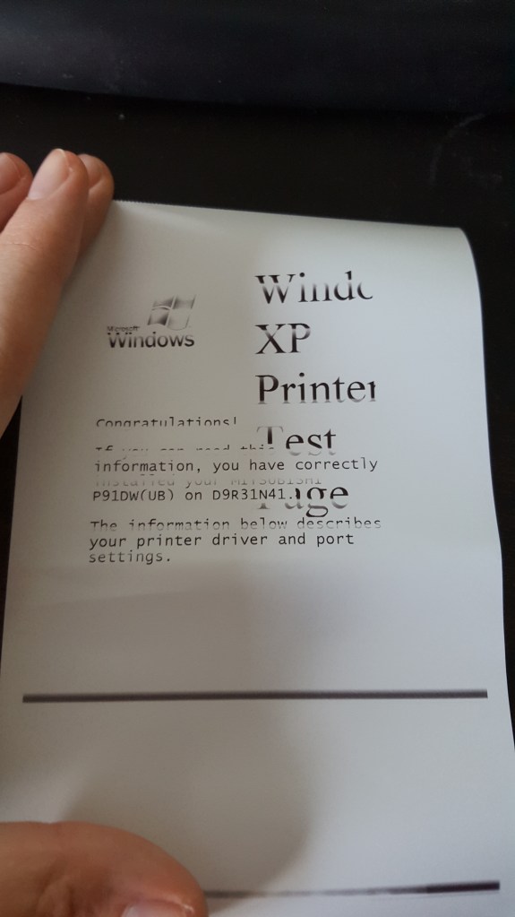 Awful looking test pages, but test pages none the less.