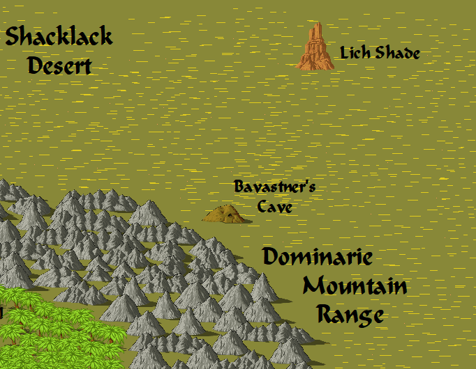Locations of Cimmeria: Shacklack&nbsp;Desert